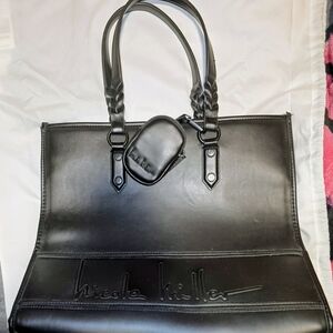 Nicole Miller Black Tote Bag